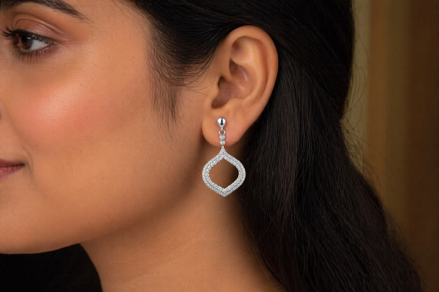 Aurora Mist Silver Earrings