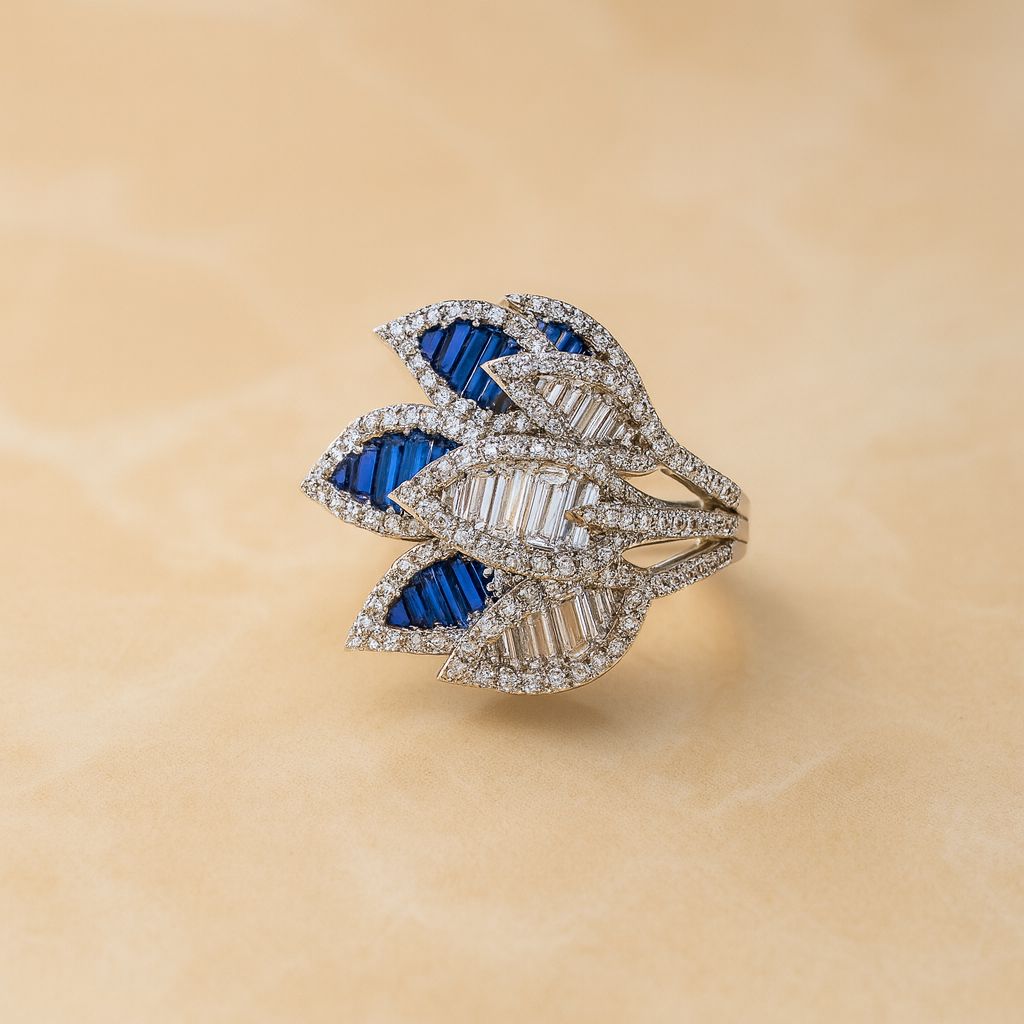 Aura Sapphire Silver Ring