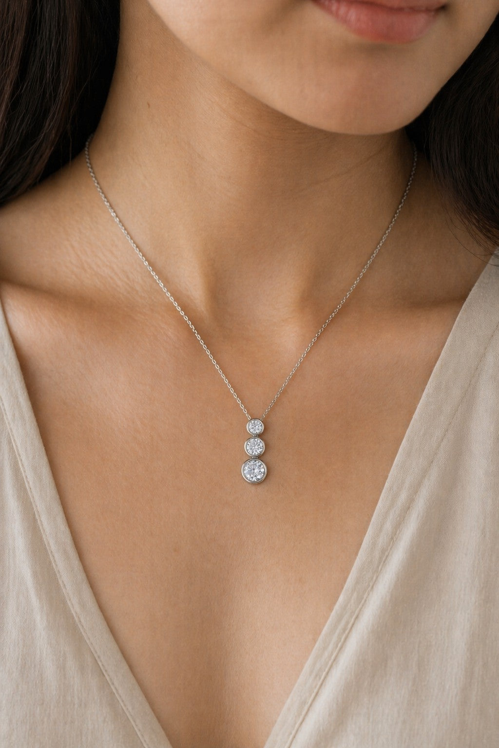 Classic Round Silver Pendant