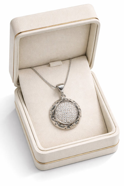 Dazzling Silver Pendant