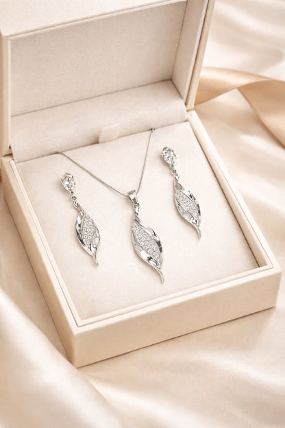 Divine Silver Pendant Set
