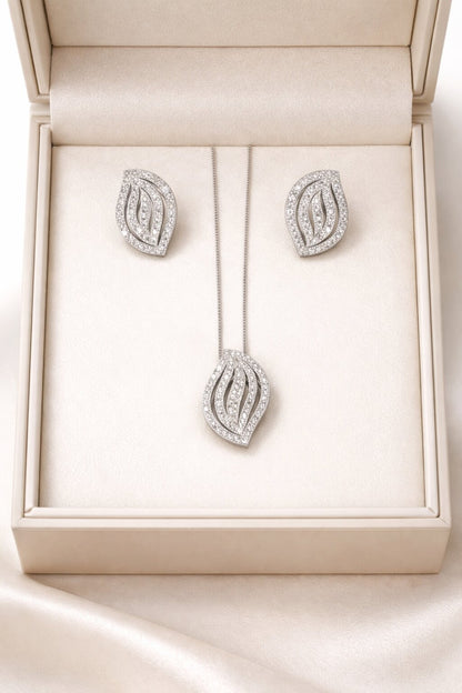 Premium Silver Pendant Set