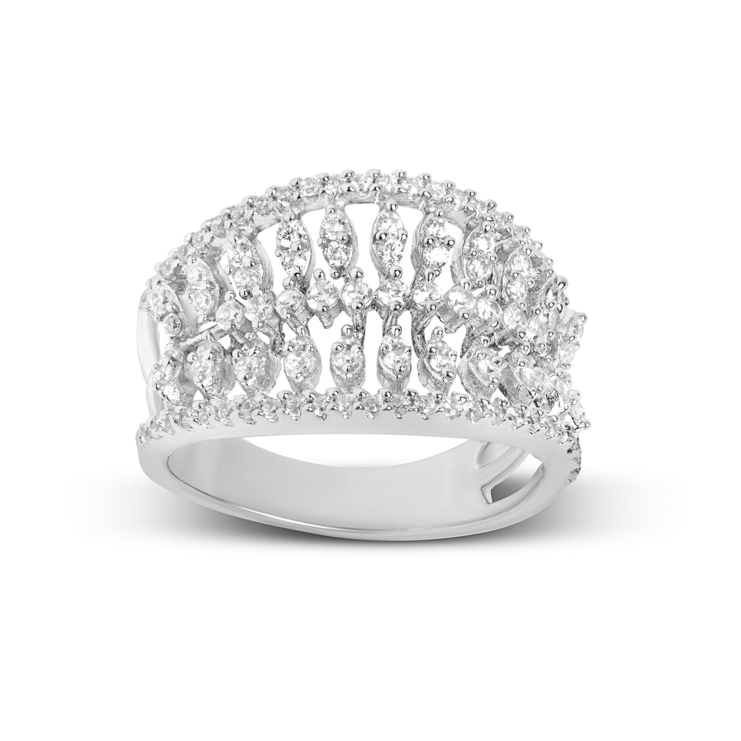 Silver Marquise Cocktail Ring