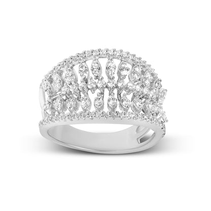 Silver Marquise Cocktail Ring