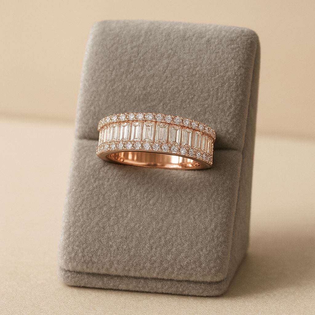 LUNA ROSEGOLD SILVER RING