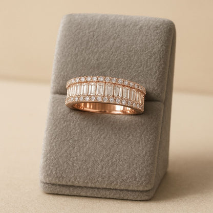 LUNA ROSEGOLD SILVER RING