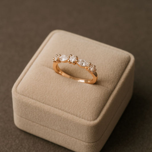 Prima Rose Gold Silver Ring