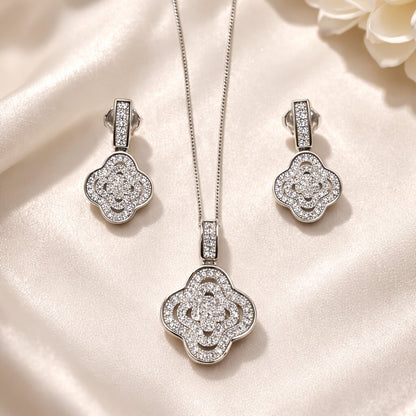 Luxury Silver Pendant Set