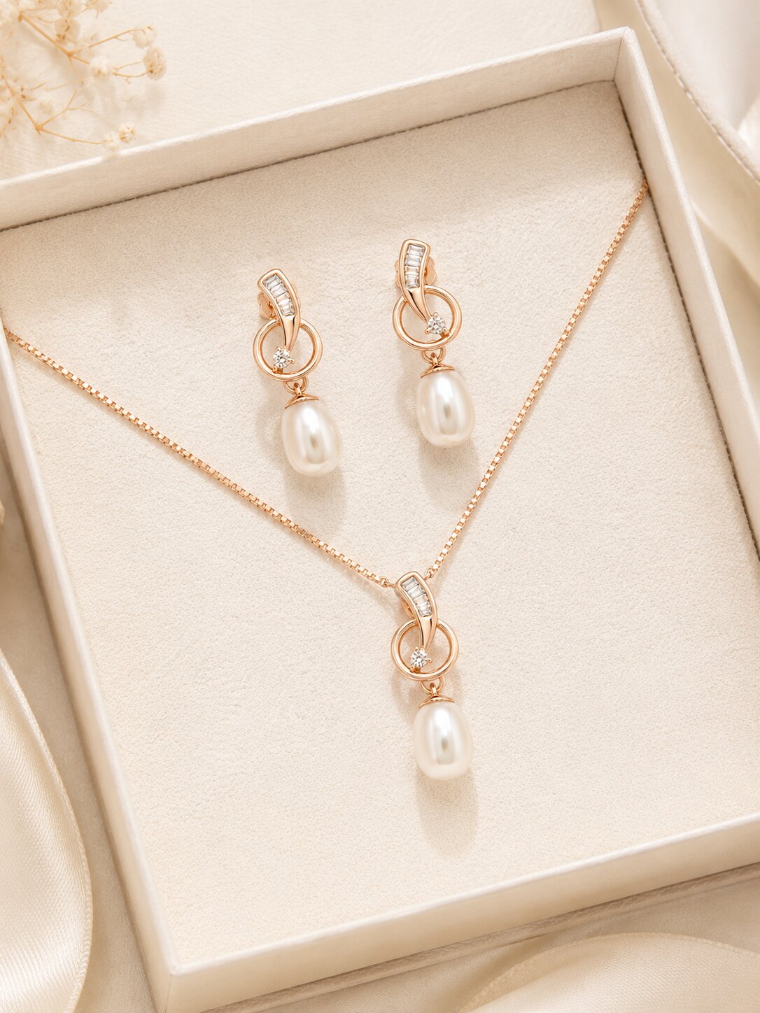 Pearl Elan Pendant Set