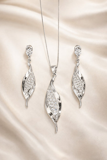Divine Silver Pendant Set