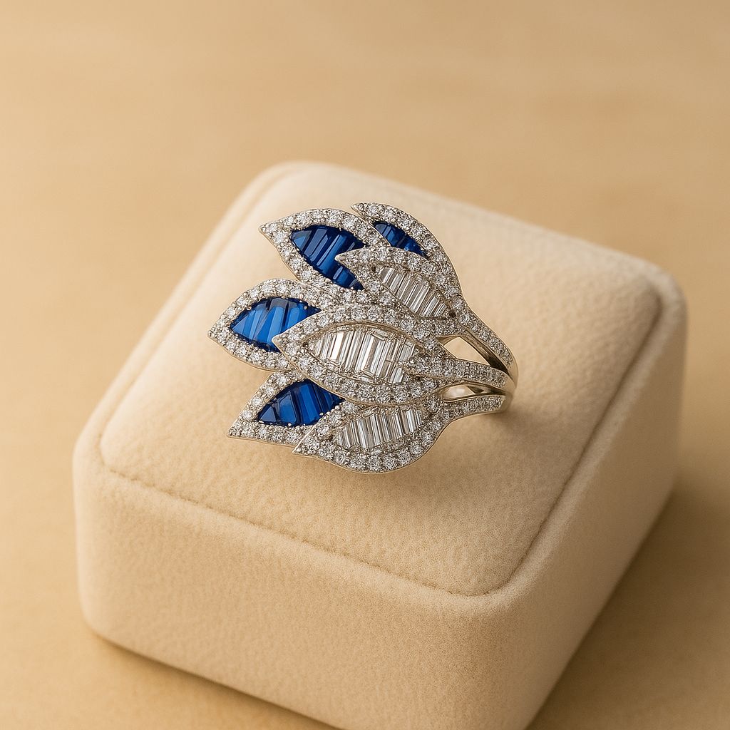 Aura Sapphire Silver Ring
