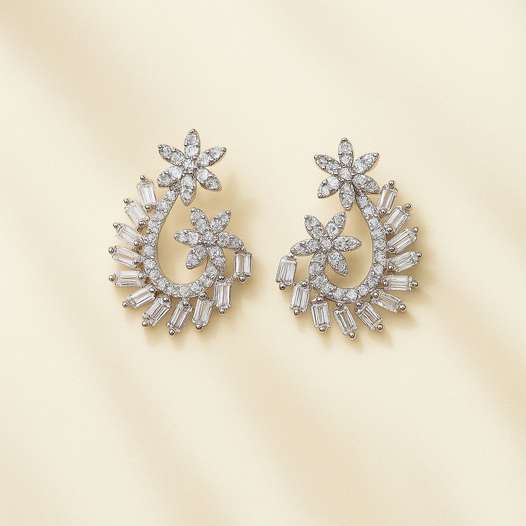 Silver Flare Earrings