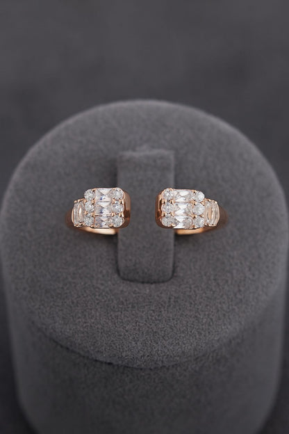 Luna Rosegold Silver Ring