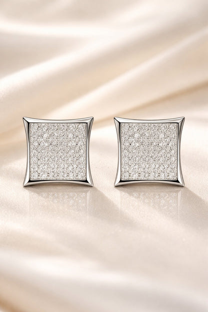 Dazzling Silver Earrings