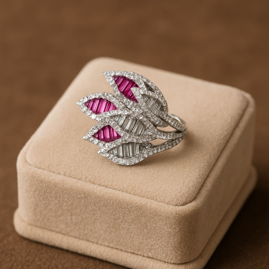 Aura Ruby Silver Ring