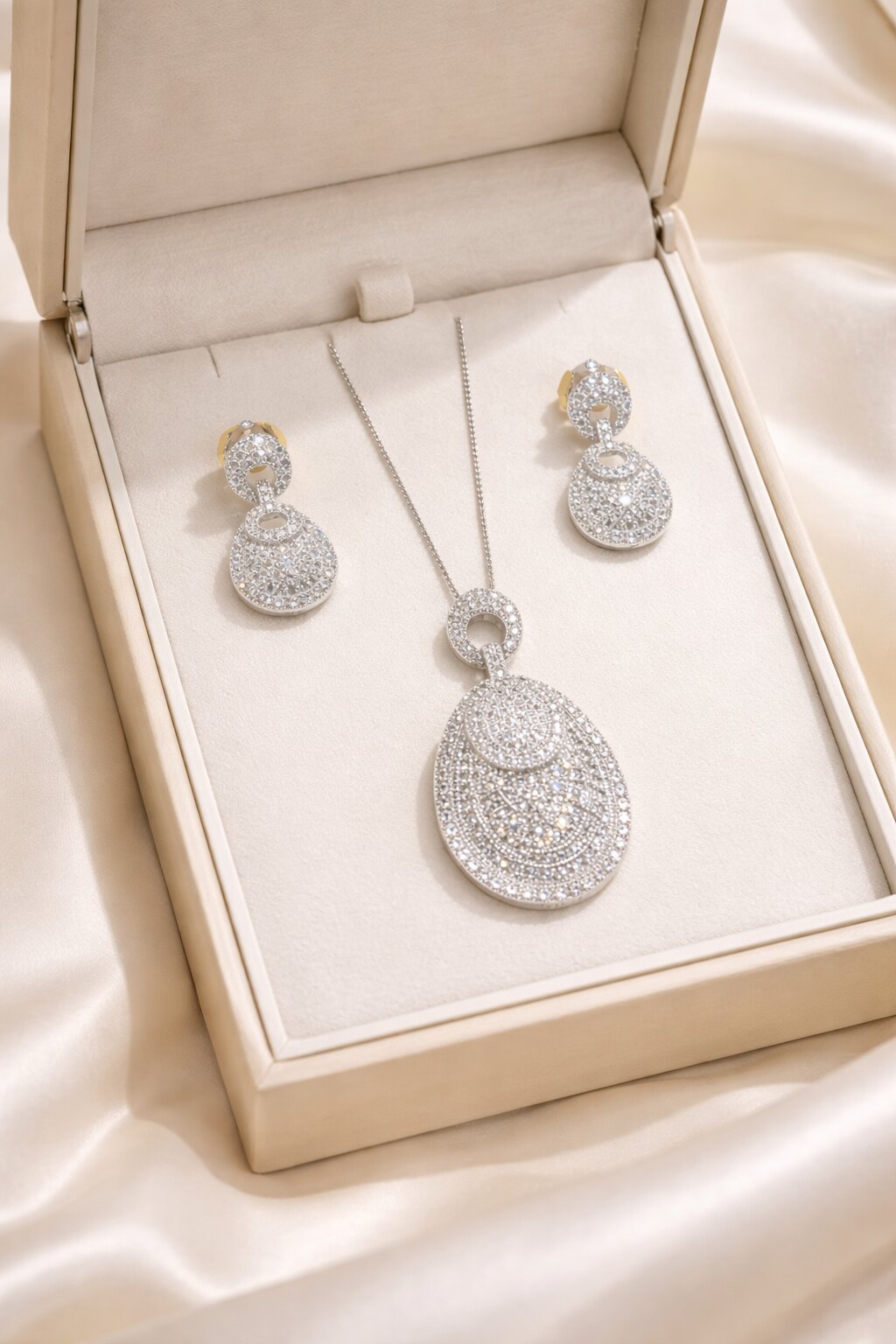 Royal Silver Pendant Set