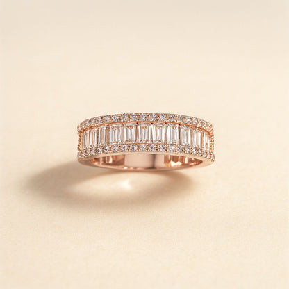 LUNA ROSEGOLD SILVER RING