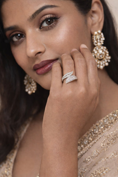Shimmering Silver Ring