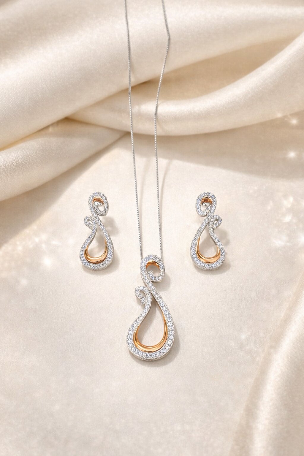Majestic Silver Pendant Set