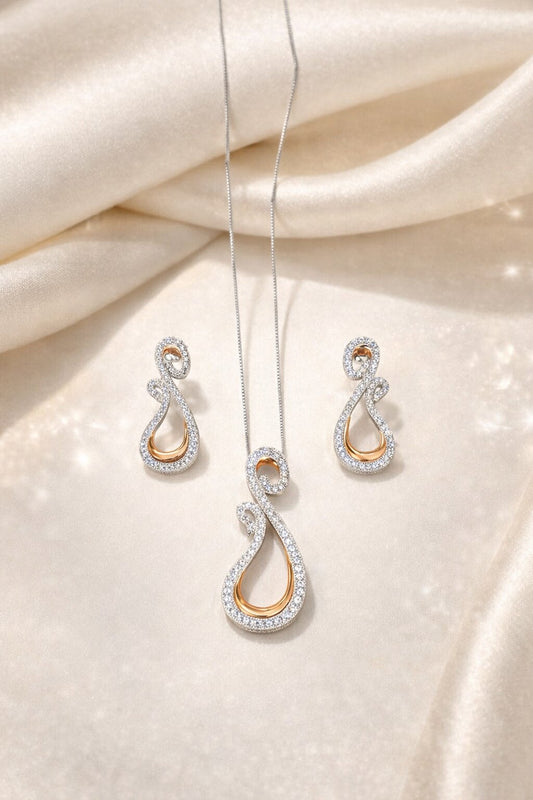 Majestic Silver Pendant Set