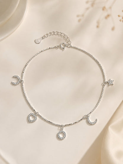 Charm Silver Anklet