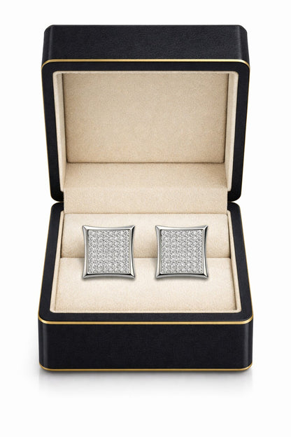 Dazzling Silver Earrings