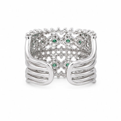 Emerald Lace Majesty Ring