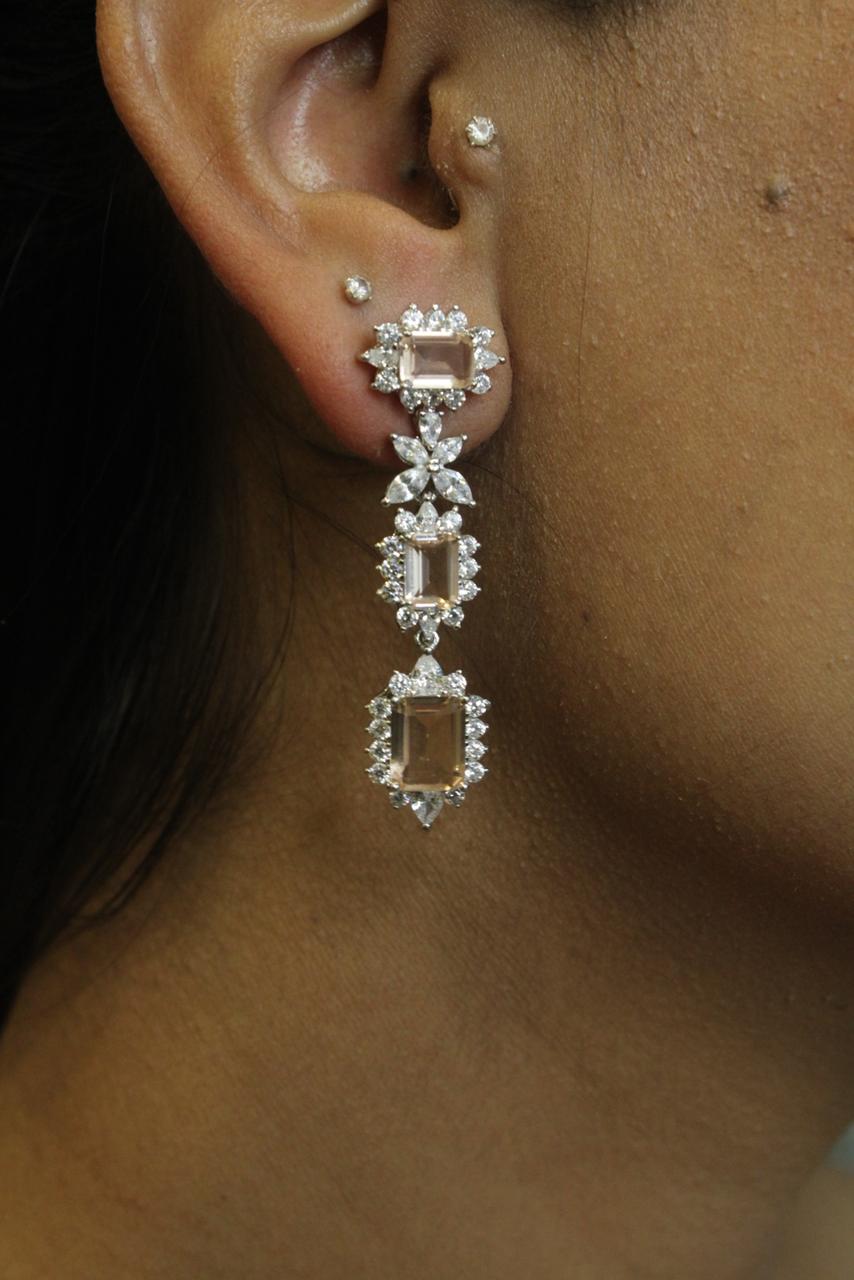Vogue Line Silver Earrings