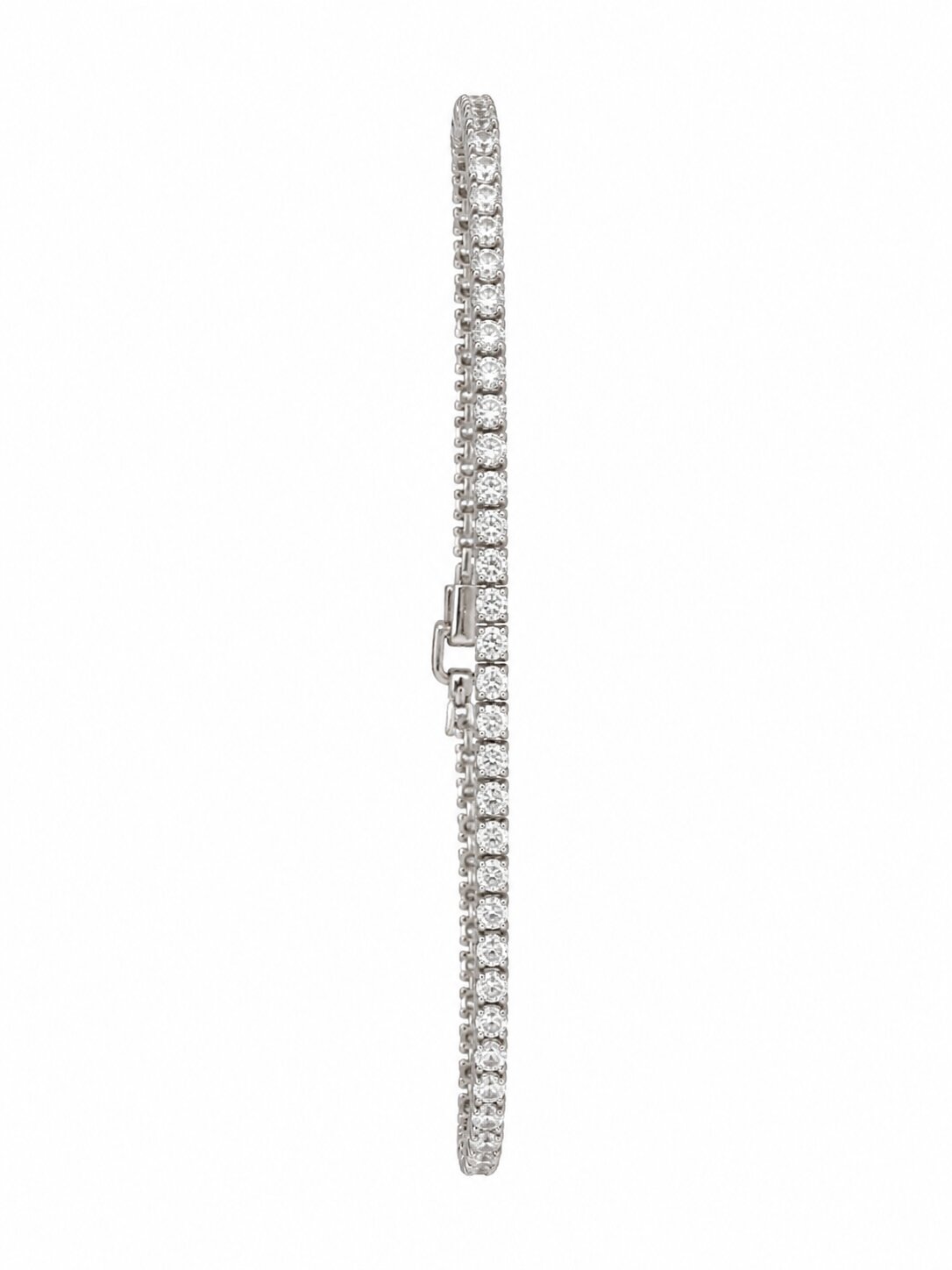 Radiant Silver Tennis Bracelet