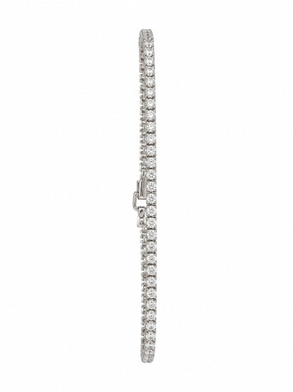 Radiant Silver Tennis Bracelet