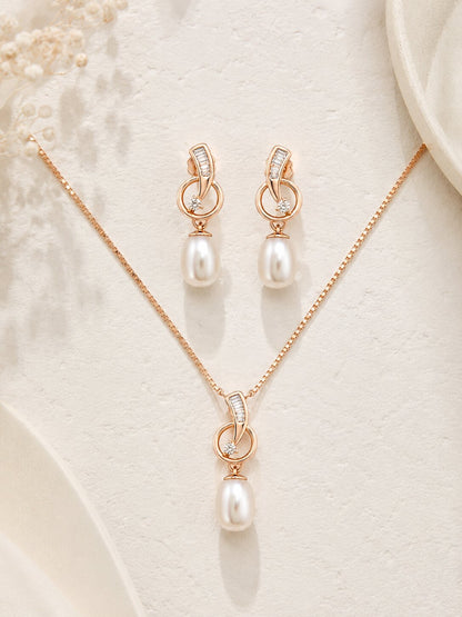 Pearl Elan Pendant Set