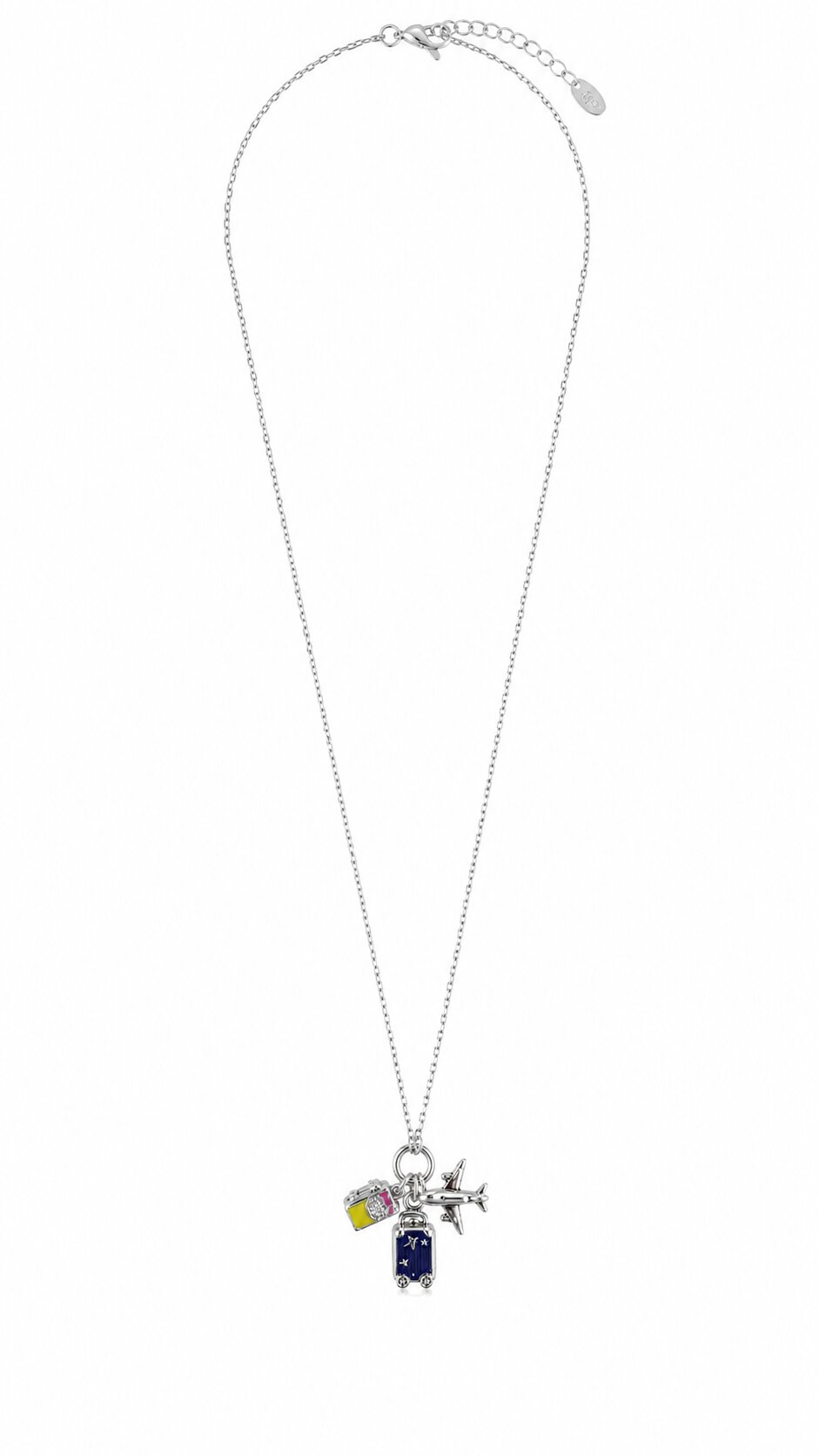 Wanderlust trio silver necklace