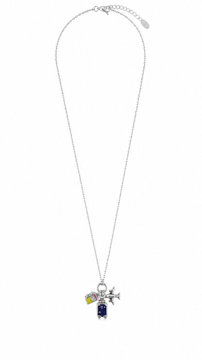 Wanderlust trio silver necklace