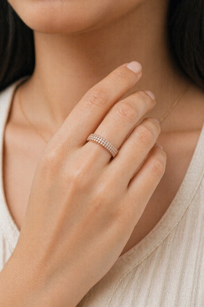 Eternal Rosegold Silver Ring