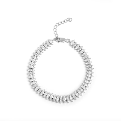 Dazzling-Diamond-Tennis-Silver-Bracelet