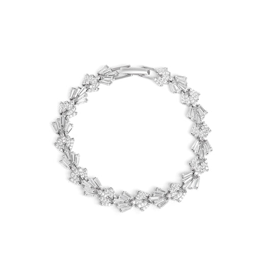 Baguette-Bliss-Tennis-Silver-Bracelet