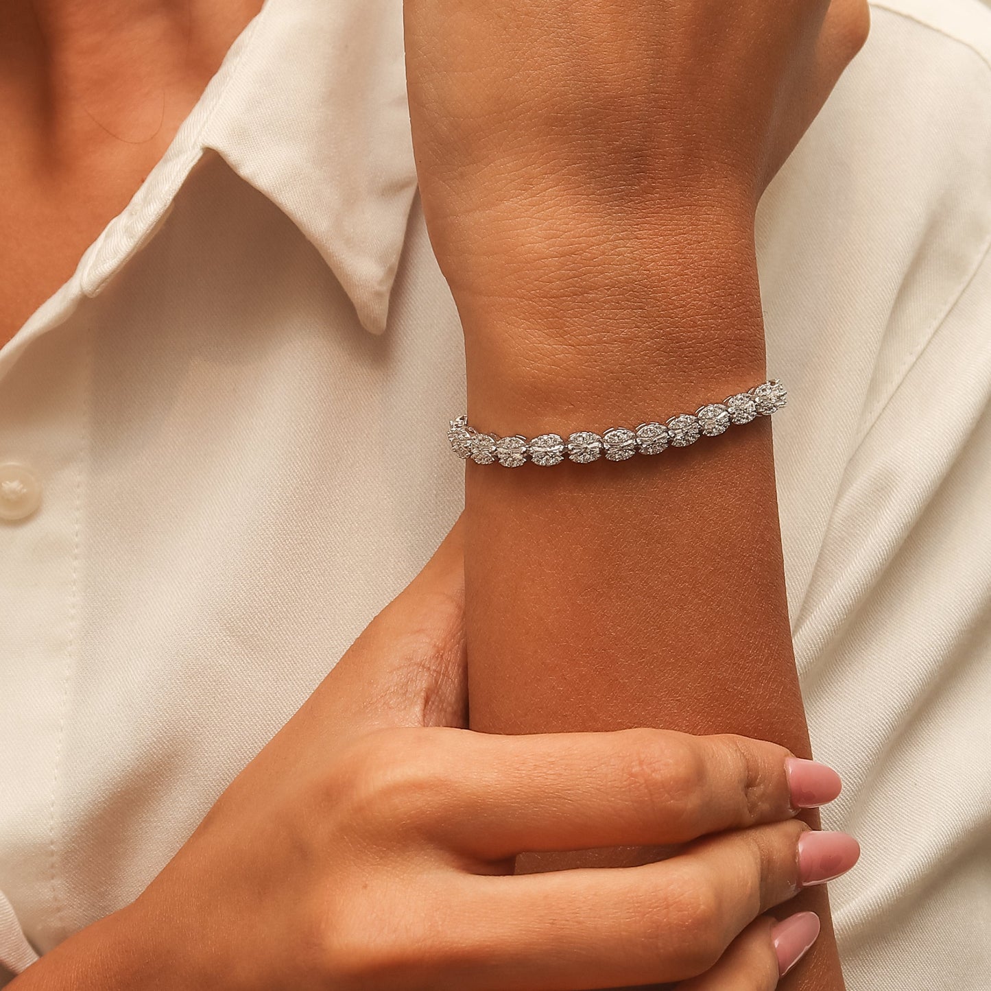 Elite-Silver-Tennis-Bracelet