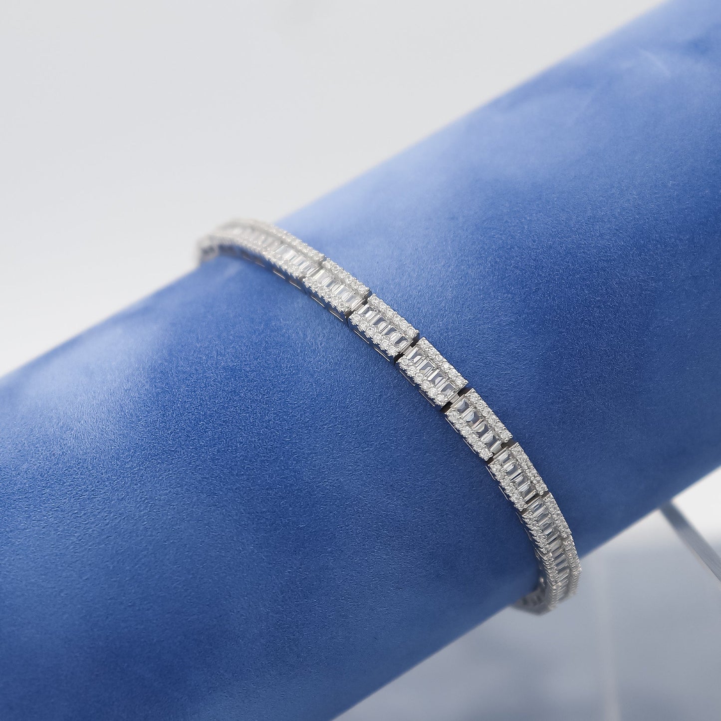 Charming-Baguette-Silver-Tennis-Bracelet