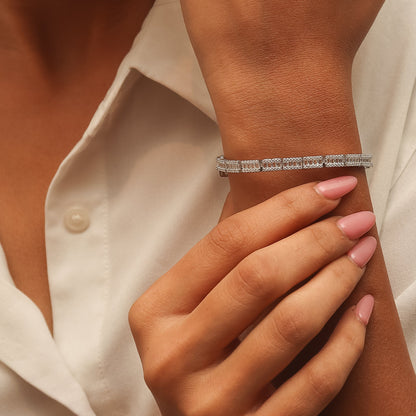 Charming-Baguette-Silver-Tennis-Bracelet