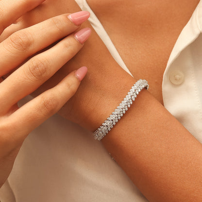 Elegant-Diamond-Silver-Tennis-Bracelet