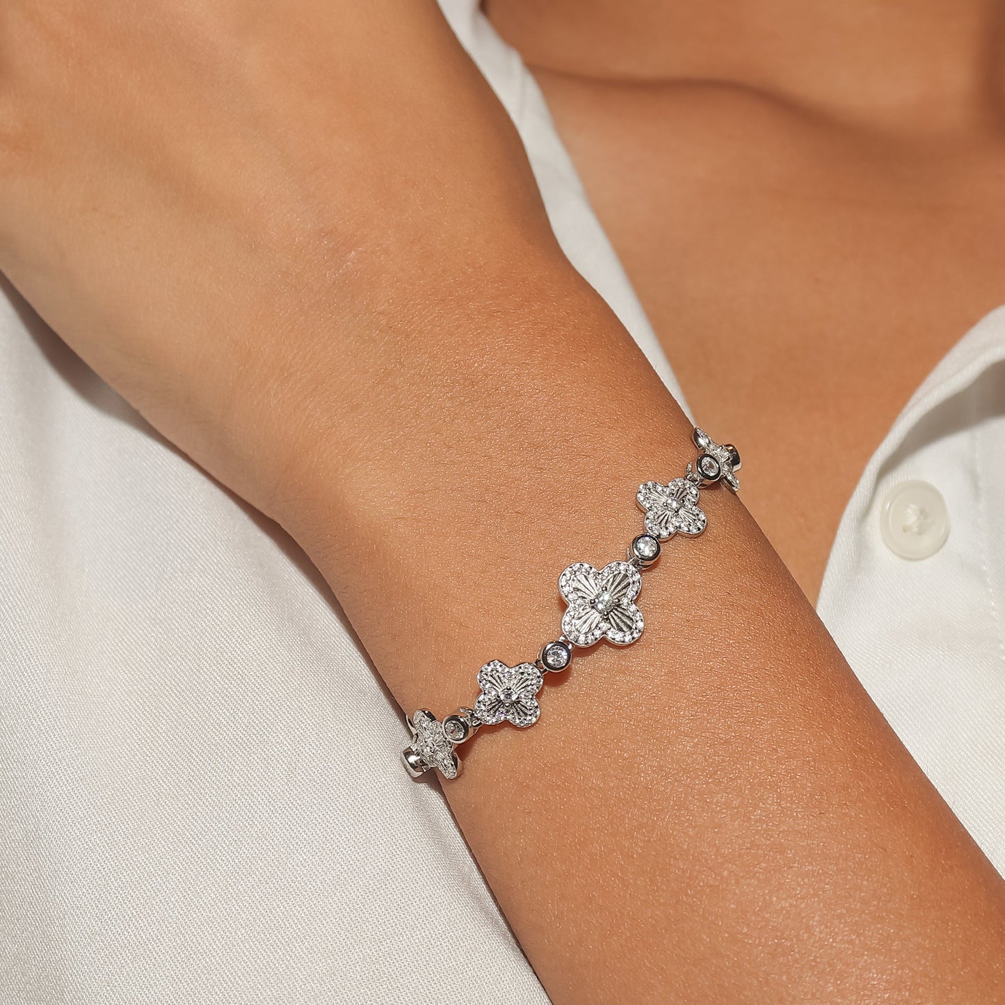 Timeless-Diamond-Silver-Bracelet