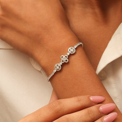 Elegant-Diamond-Silver-Bracelet