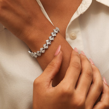 Baguette-Bliss-Tennis-Silver-Bracelet