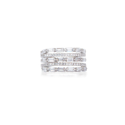 Forever Flicker Diamond Silver Ring