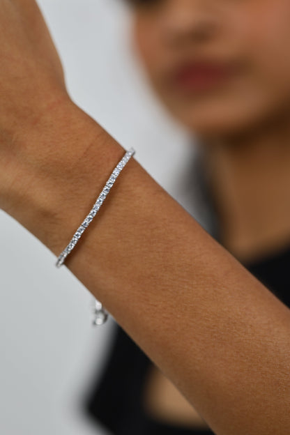 Eternal Diamond Tennis Silver Bracelet