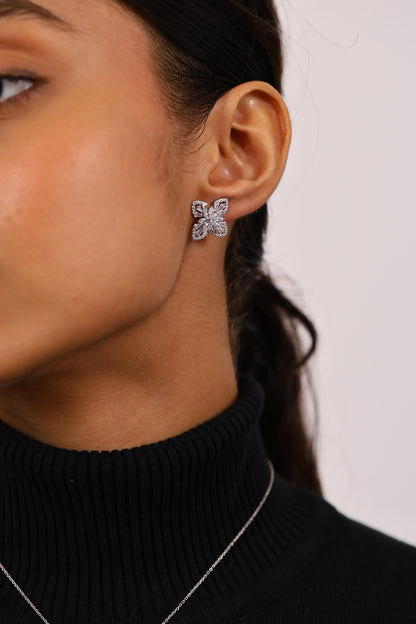 Moonlit Diamond Silver Pendant Set
