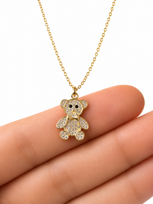 Gold Teddy Pendant