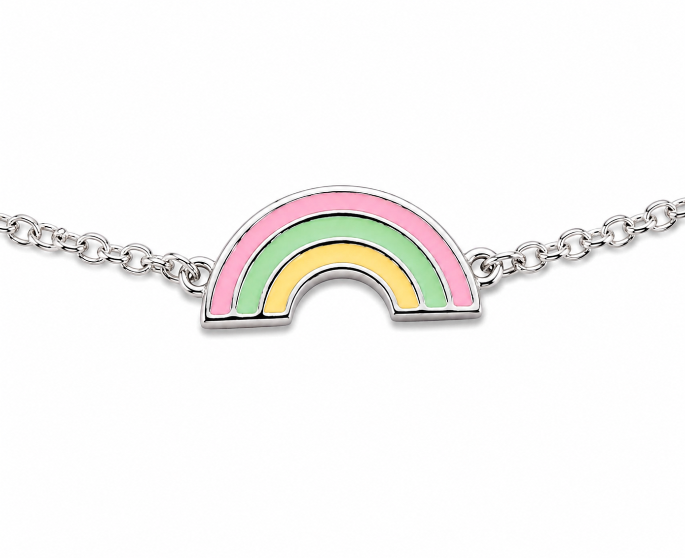 Dream Rainbow Girls Silver Bracelet