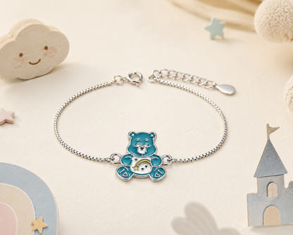 Cuddly Bear Girls 925 Sterling Silver Bracelet
