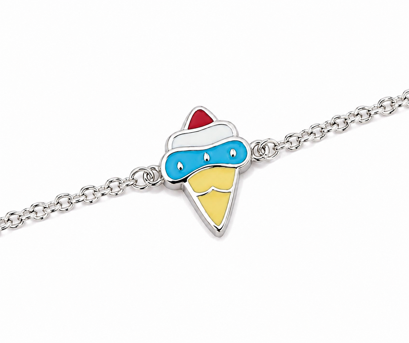 Pastel Ice Cream 925 Sterling Silver Bracelet for Girls